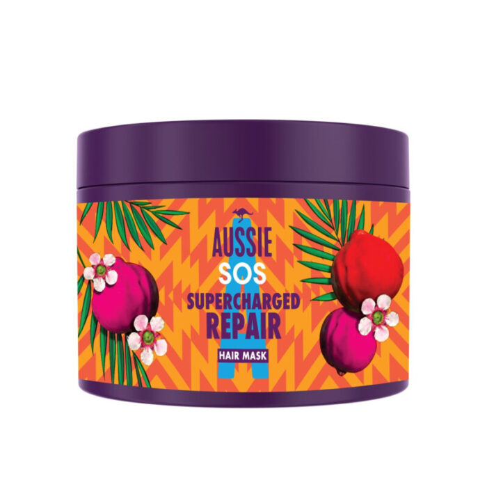 aussie sos supercharged repair hair mask 450ml