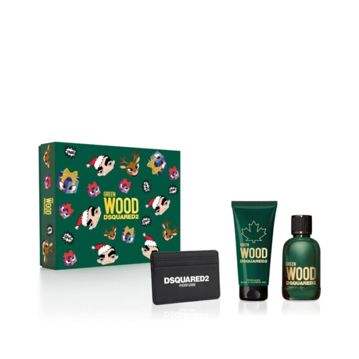 dsquared2 green wood eau de toilette 100ml coffret