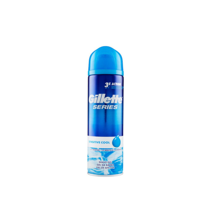 gillette series sensitive cool shaving gel 200ml