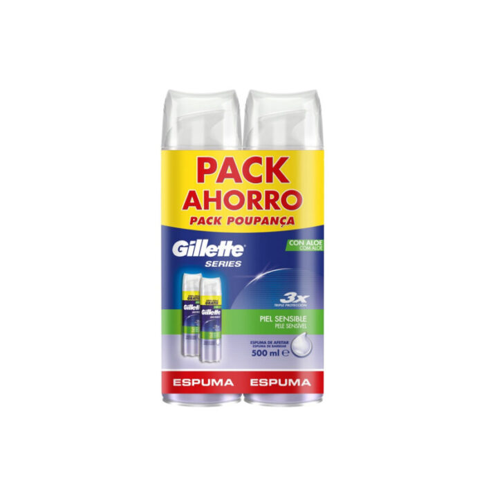 gillette series sensitive skin shaving foam 250ml