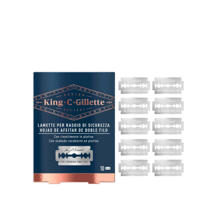 king c gillette double edge safety razor blades