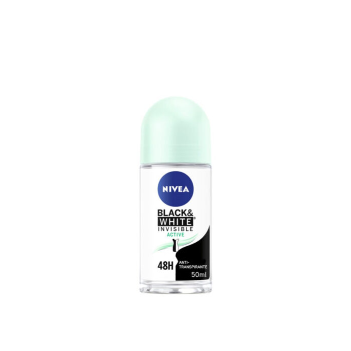 nivea black white invisible active roll on 50ml 2