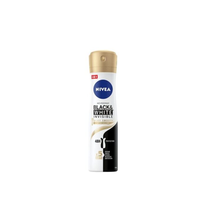 nivea black white invisible silky smooth anti perspirant spray 150ml 2