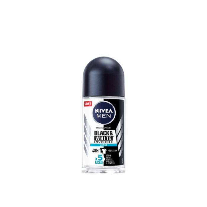 nivea men black white active anti perspirant roll on 50ml 1