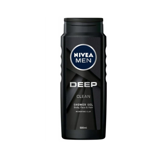 nivea men deep clean 3 in 1 shower gel 500ml