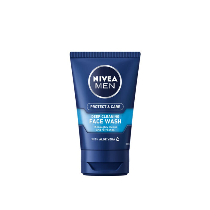 nivea men protect care deep cleaning face wash 100ml 1