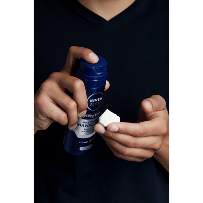 nivea men protect care shaving foam 200ml 1