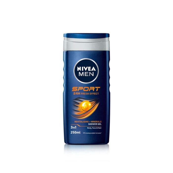 nivea men sport 3 in 1 shower gel 250ml