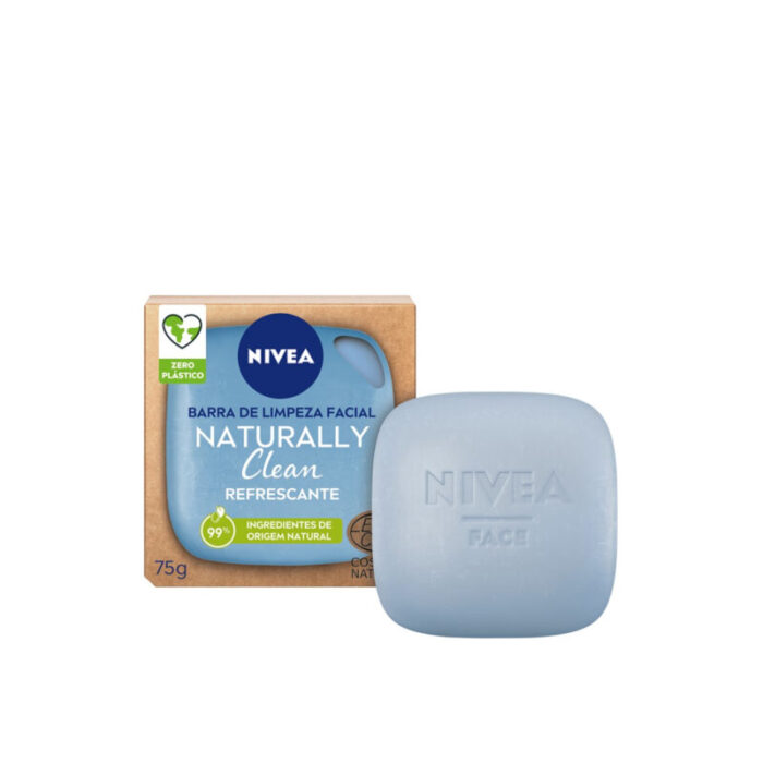 nivea naturally clean refreshing face cleansing bar 75g