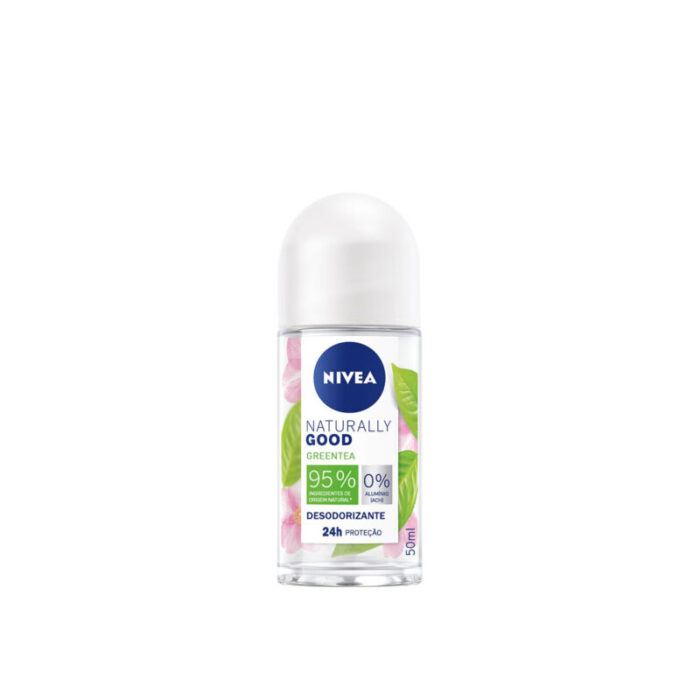 nivea naturally good bio green tea deodorant roll on 50ml