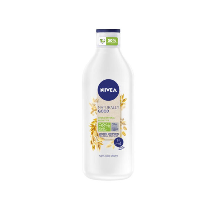 nivea naturally good natural oat nourishment body lotion 350ml