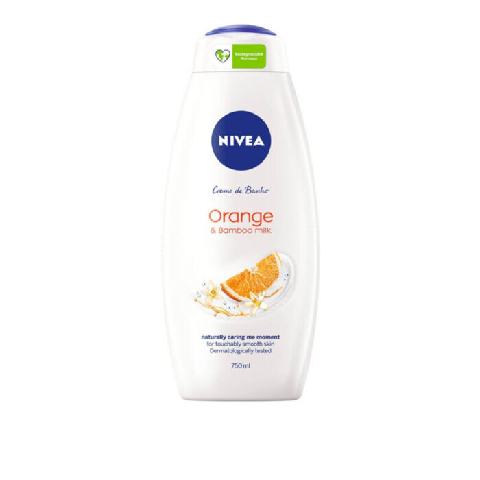 nivea orange bamboo milk shower gel 750ml