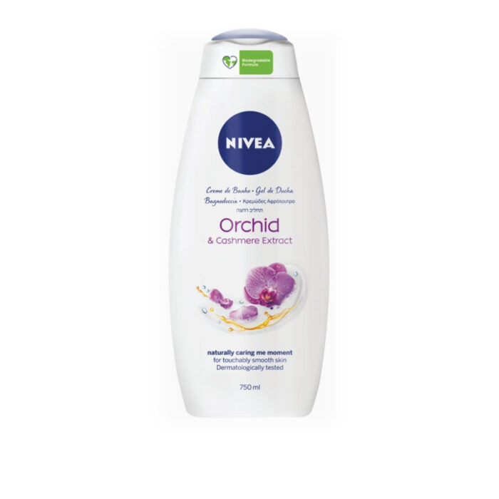 nivea orchid cashmere extract shower gel 750ml