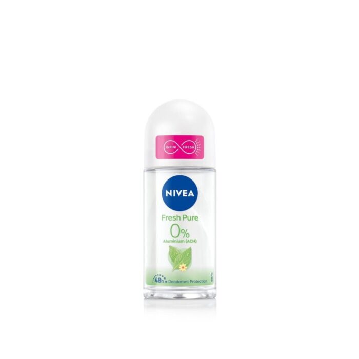 nivea pure natural fresh sensation deodorant roll on 50ml 3