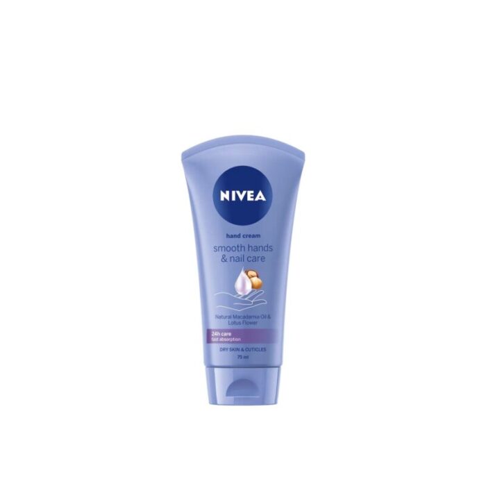 nivea smooth hands nail care hand cream 75ml 2