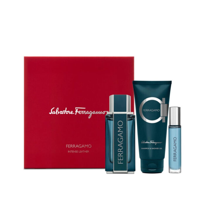 salvatore ferragamo intense leather eau de parfum 100ml coffret