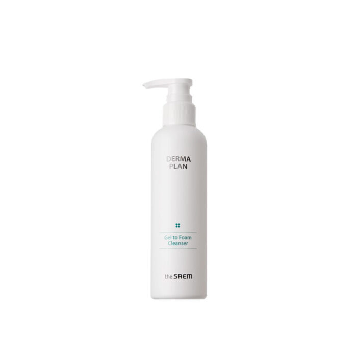 the saem derma plan gel to foam cleanser 180ml