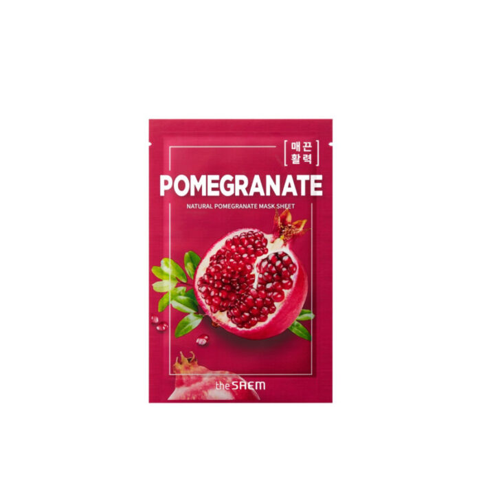 the saem natural pomegranate mask sheet 21ml