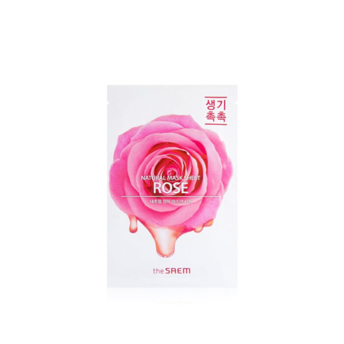 the saem natural rose mask sheet 21ml