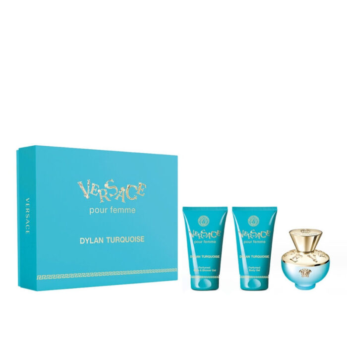 versace pour femme dylan turquoise eau de toilette 50ml coffret