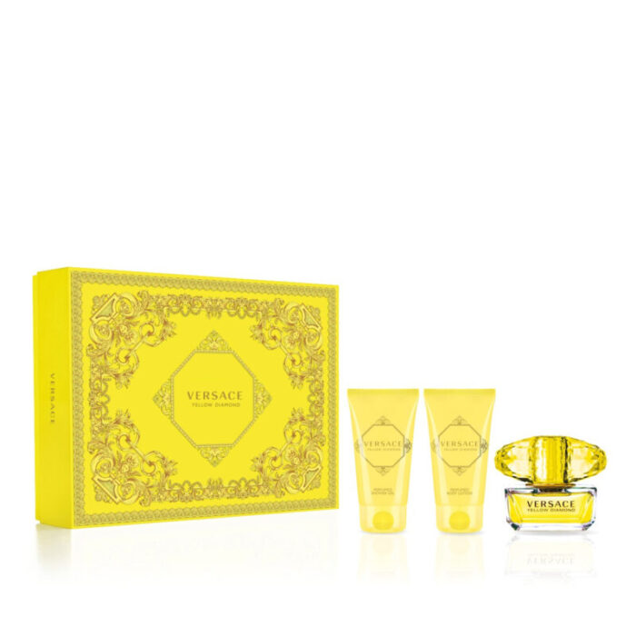 versace yellow diamond eau de toilette 50ml coffret